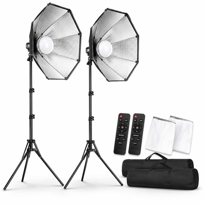 OŚWIETLENIE STUDYJNE LED 85W Fotograficzne Soonpho SOFTBOX Składany