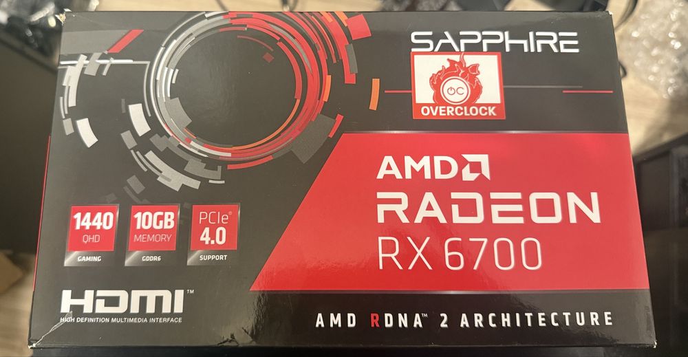 RX 6700 Sapphire Gaming OC 10gb