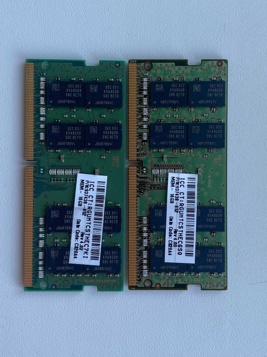 Пам'ять для ноутбуків Samsung 2x16 GB DDR4 2666 MHz (M471A2K43CB1-CTD)