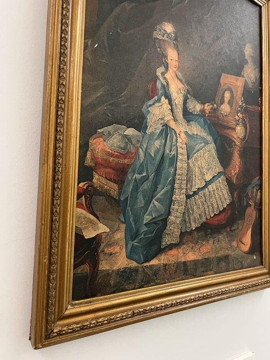 Quadro Vintage com moldura dourada
