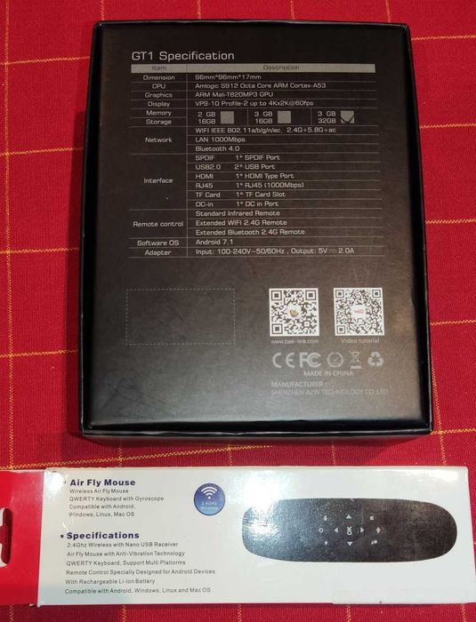 Box Android Beelink GT1 Ultimate + Air Mouse64550422094210123