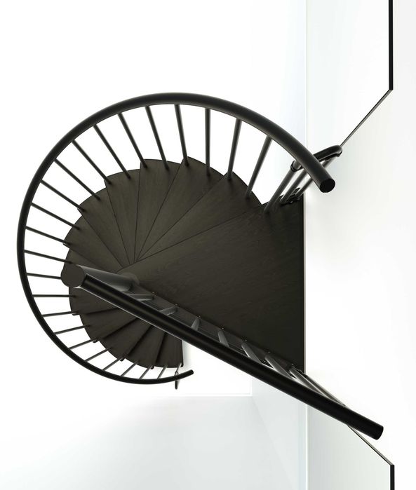 PROMOCJA ! Schody kręcone BERLIN Black / 120 cm