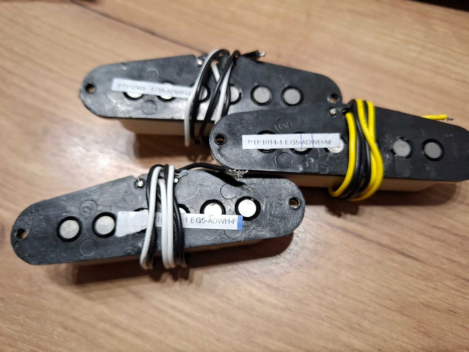 Przetworniki Stratocaster single coil pick-up's, Alnico, komplet 3szt