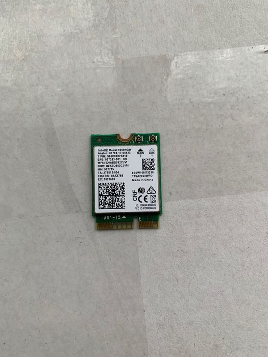 Wi-Fi та Bluetooth модуль Intel 9560NGW