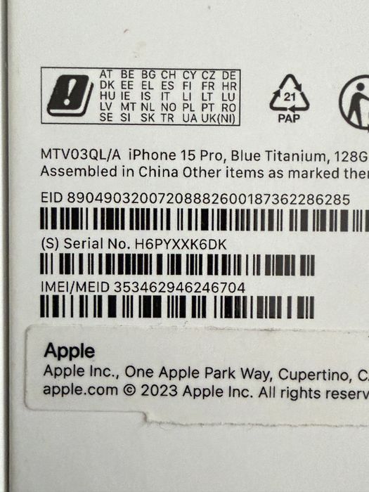 Iphone 15 pro telemovel
