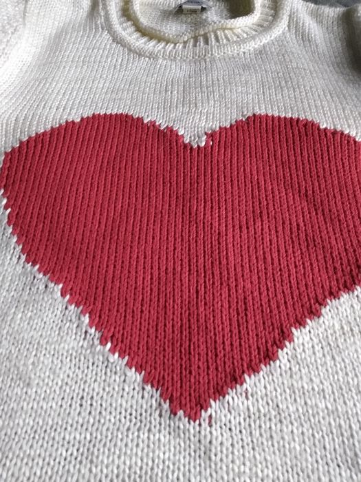 Damski sweter z sercem M/L