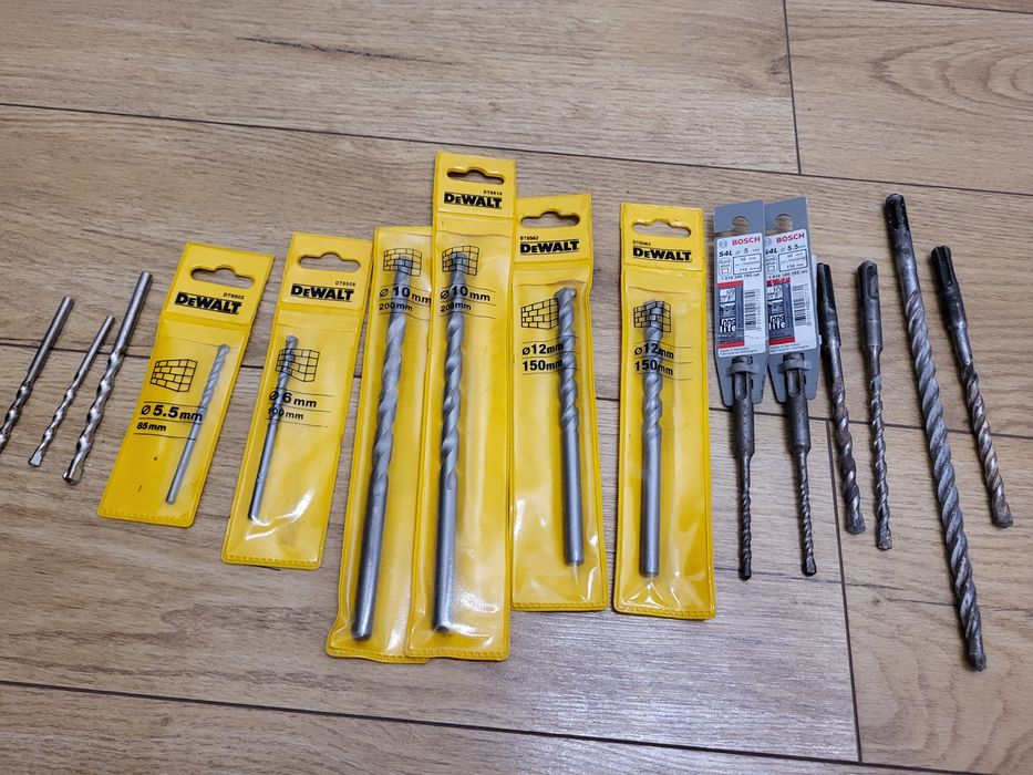 Wiertła do betonu, Dewalt, Bosch