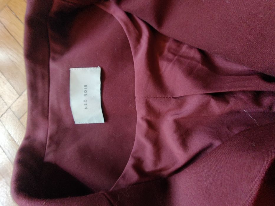 żakiet marynarka damska neo noir śliwkowa