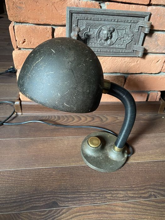 Lampka biurkowa proj. Egon Hillebrand bauhaus vintage loft industrial