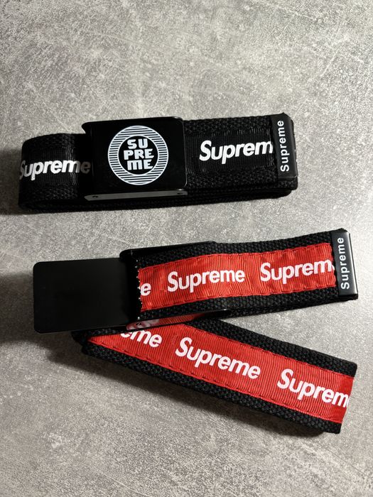 Чоловічий чорний ремінь Supreme Ремень суприм