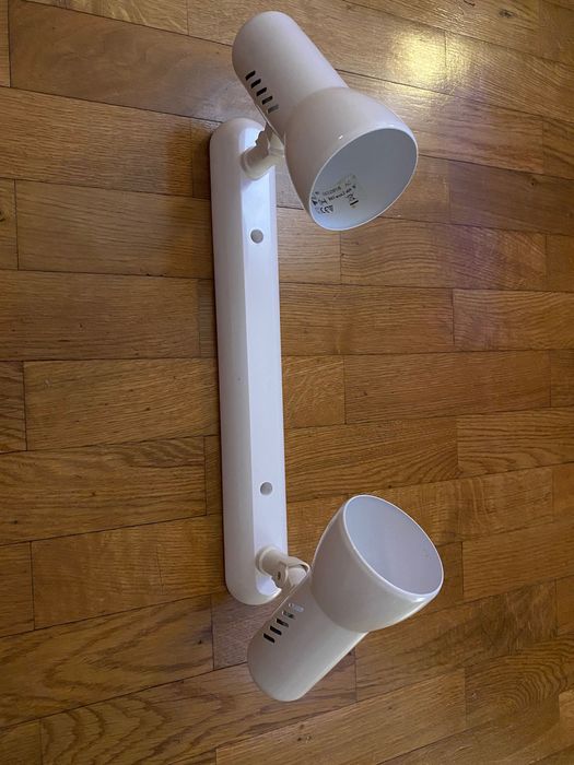 New White Ceiling Lamp with 2 Light Sources64730160526081123