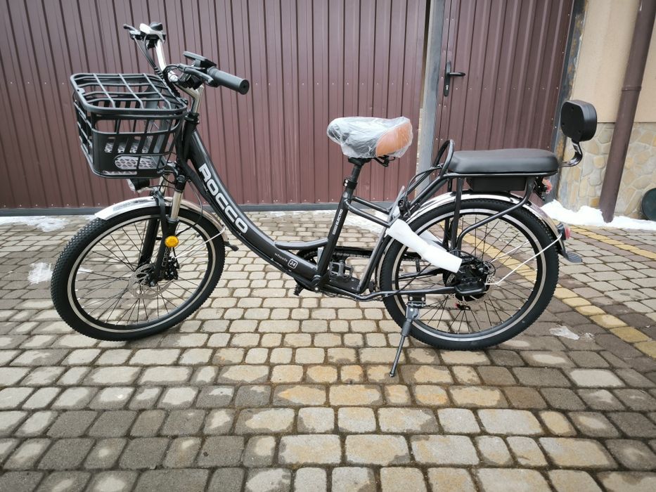 Електровелосипед Corso «ROCCO» 24" дюймів RC-20515 + КОШИК рама сталев