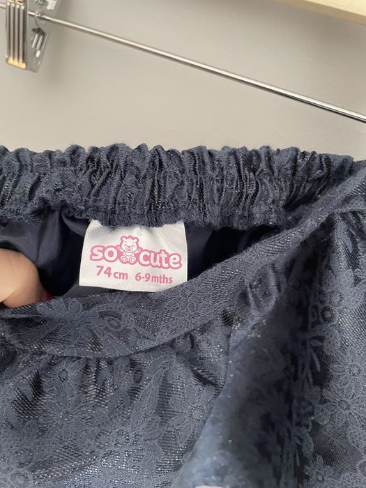 Spódnica dziewczęca granatowa r.74