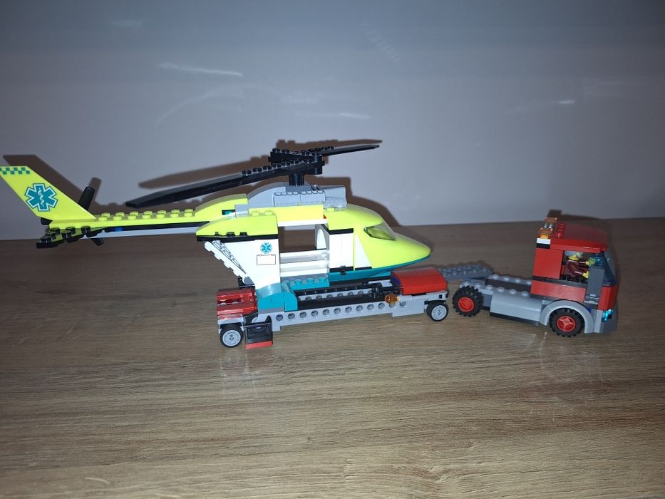 Lego city 5+, laweta plus helikopter