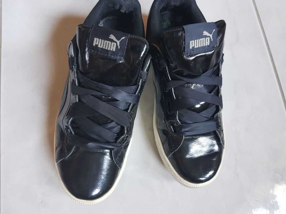 puma sportowe lakierowane sneakersy trampki adidasy