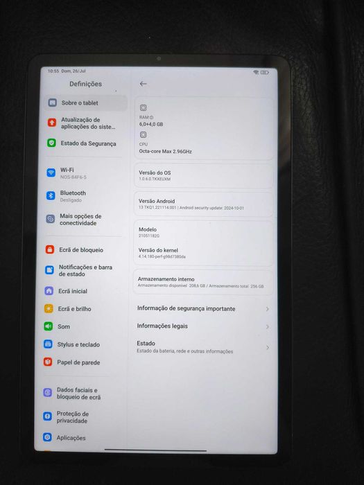 tablet xiaomi pad 5 práticamente novo