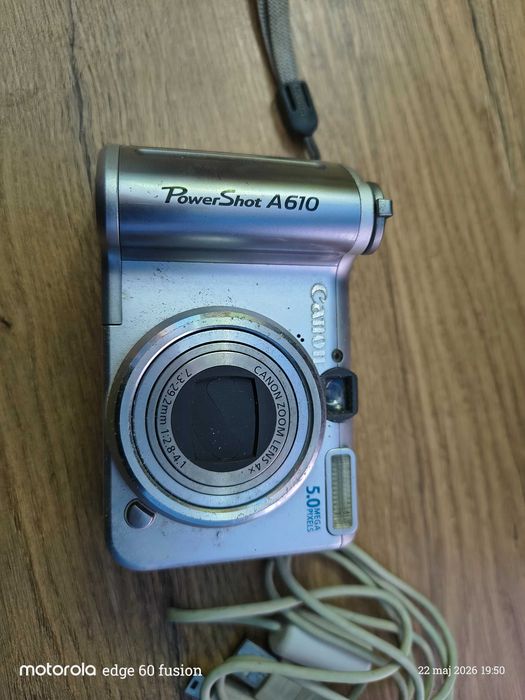 Canon PowerShot A610 | Uszkodzony na części / naprawy | Sprawny LCD, karta 256MB