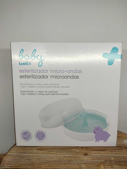 Esterilizador de Micro-ondas Baby Wells como Novo