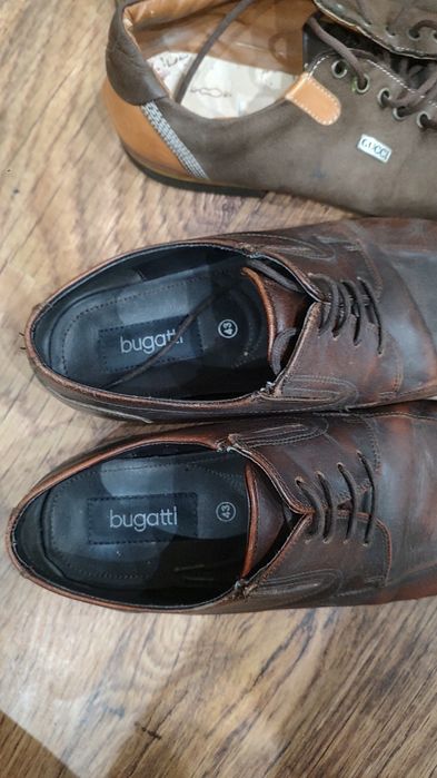 Półbuty męskie, skóra