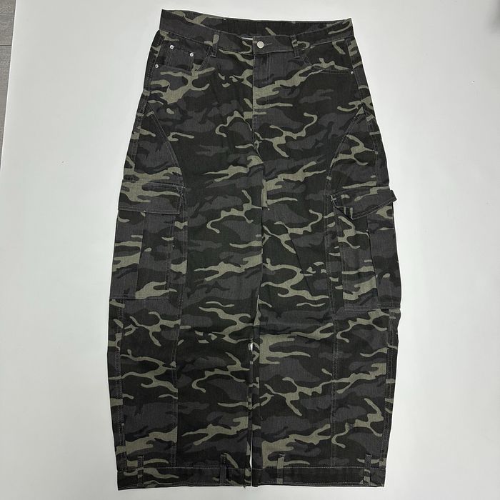 Baggy camo opium y2k pants real tree racer широкі камуфляж джинси камо