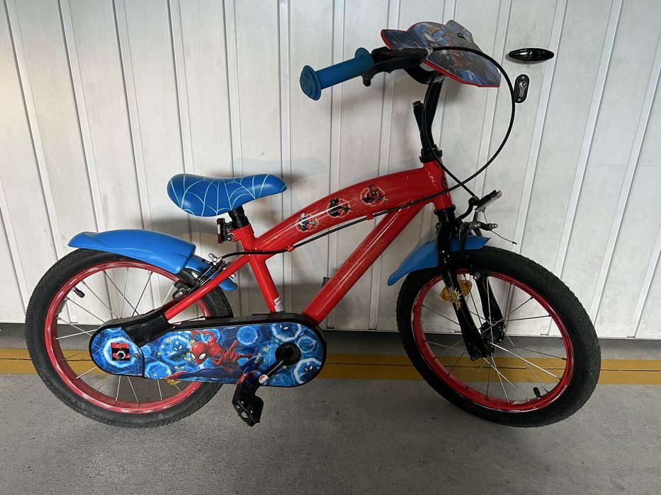 Bicicleta crianca homem aranha