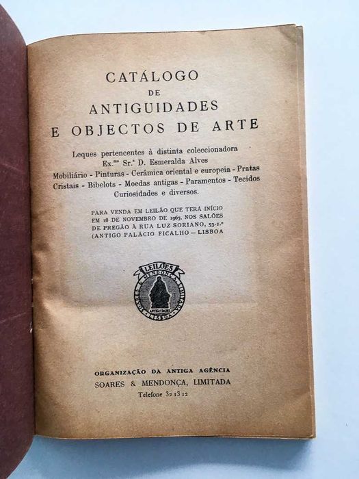 Catálogo de Antiguidades e Objectos de Arte