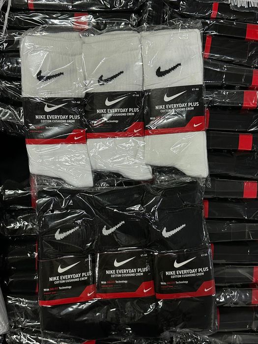 Skarpety meskie dlugie Nike 41-46 9pak  Czarme
