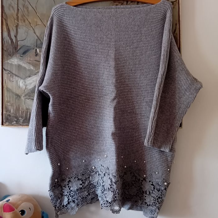 Sweterek szary rozm 3xl