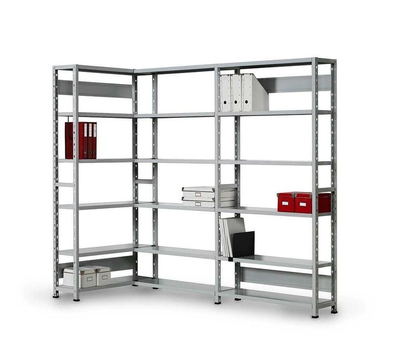 Estantes e prateleiras metálicas para armazenagem