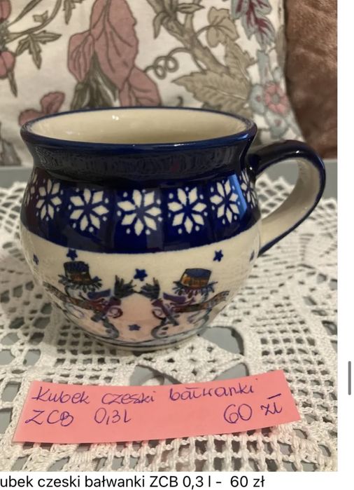 Kubek Czeski Ceramika Bolesławiec
