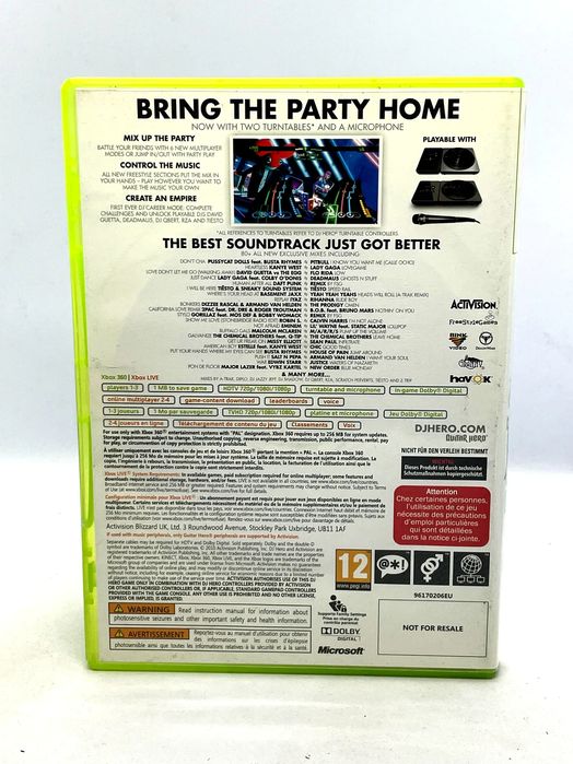 DJ Hero 2 Xbox 360 Po Angielsku