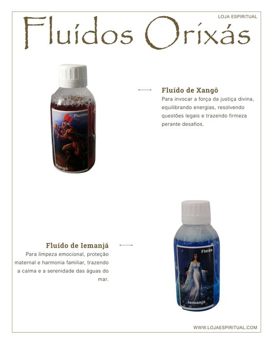Fluídos dos Orixás para Proteção e Harmonia