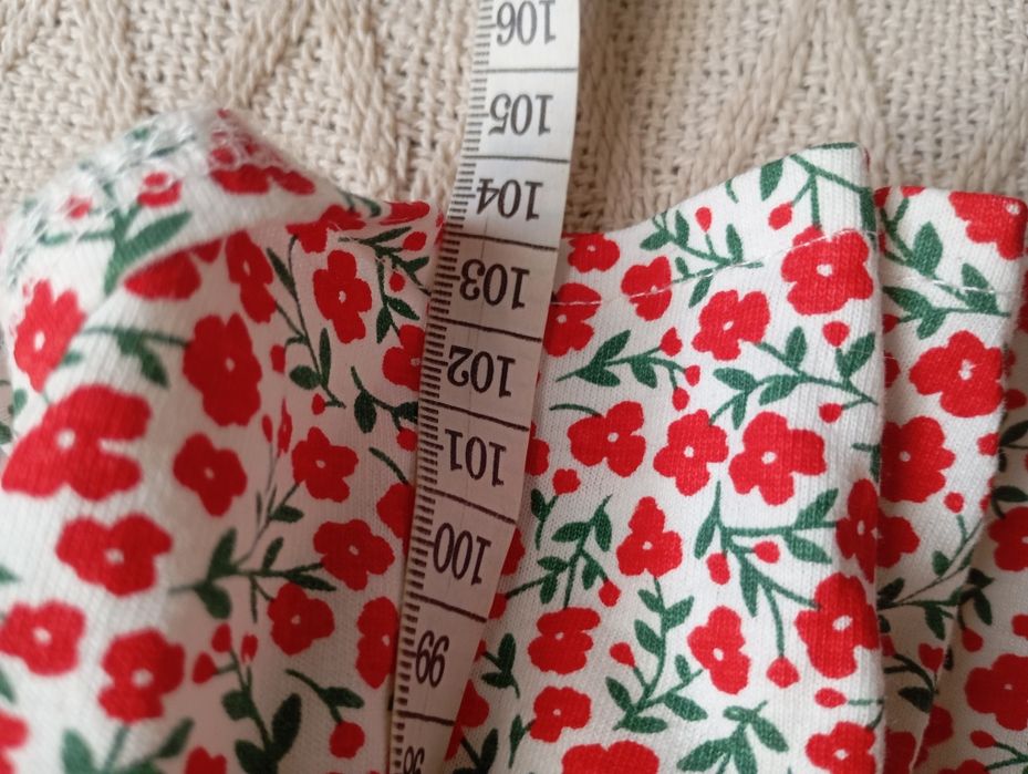 VERTBAUDET 13-15L nowa markowa długa sukienka bawełniana maxi kwiaty