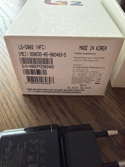 Telefon smartfon LG G2 czarny