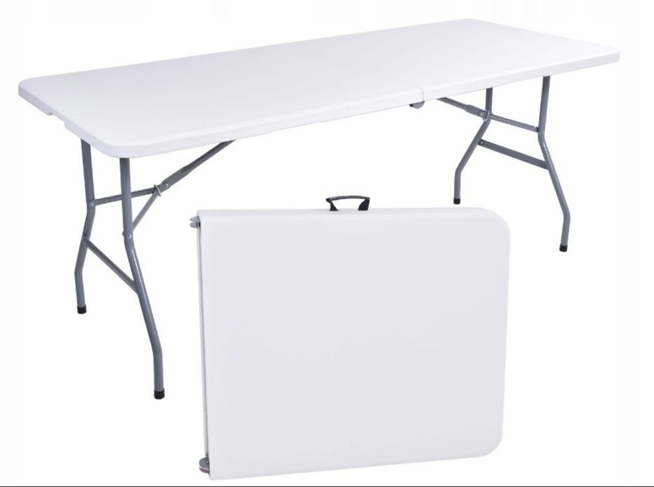 2 gatunek STÓŁ cateringowy FETA 180cm składany w walizkę  ogrodowy