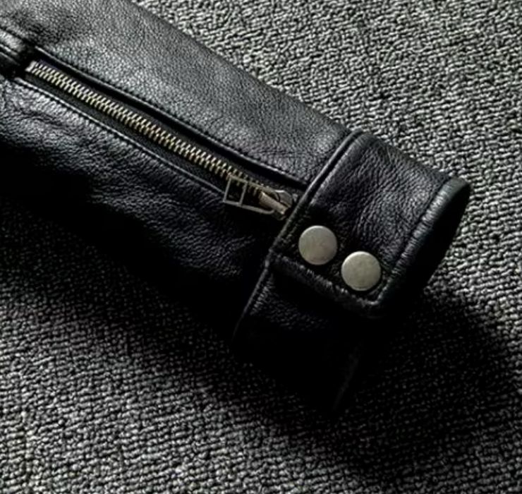 Kurtka skórzana klasyczna męska skóra naturalna ramoneska marynarka