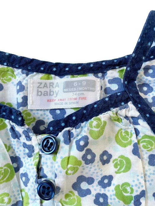 Бавовняний сарафан Zara для дівчинки 6-9 міс, 74 см