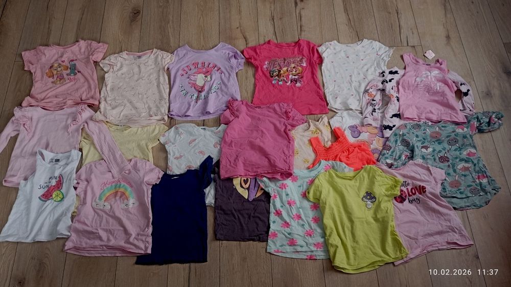 Ubrania dla dziewczynki 110/116