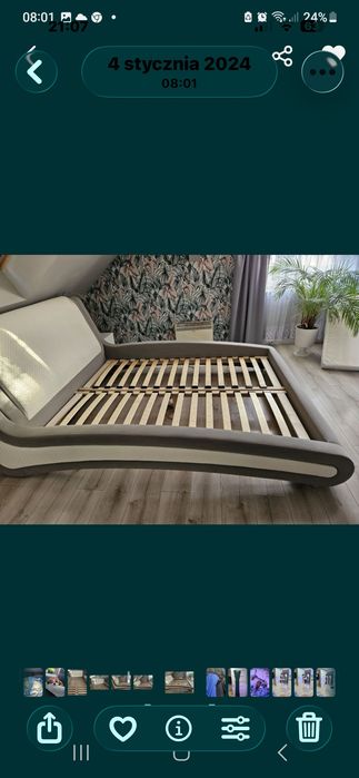 Łóżko sypialniane