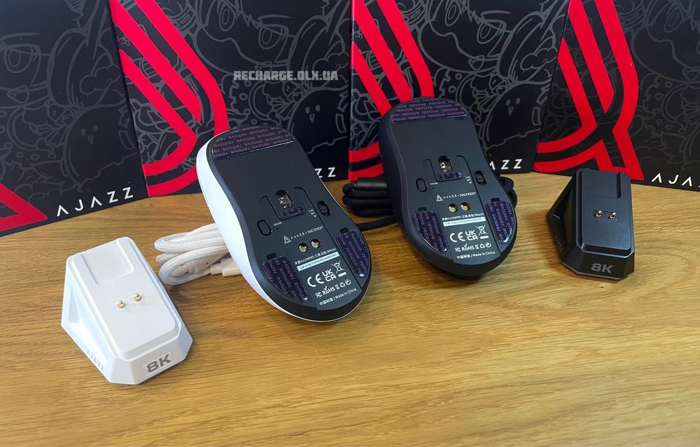 НОВІ Мишки Ajazz AJ159PRO 8K HZ PAW3395 Wireless