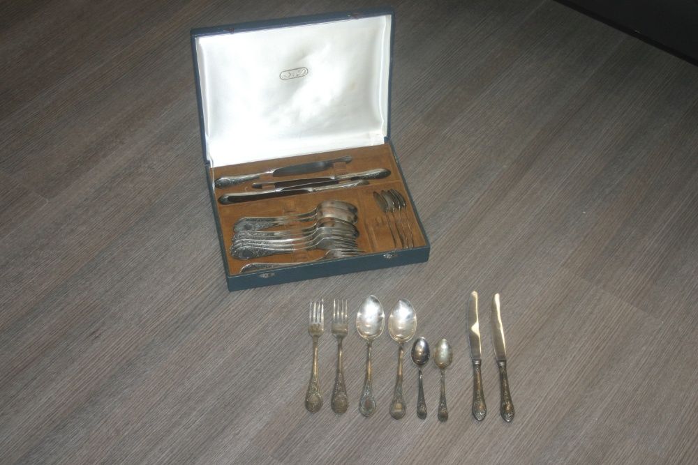 набор столового серебра СССР 1967 ЗіД 24 предмета