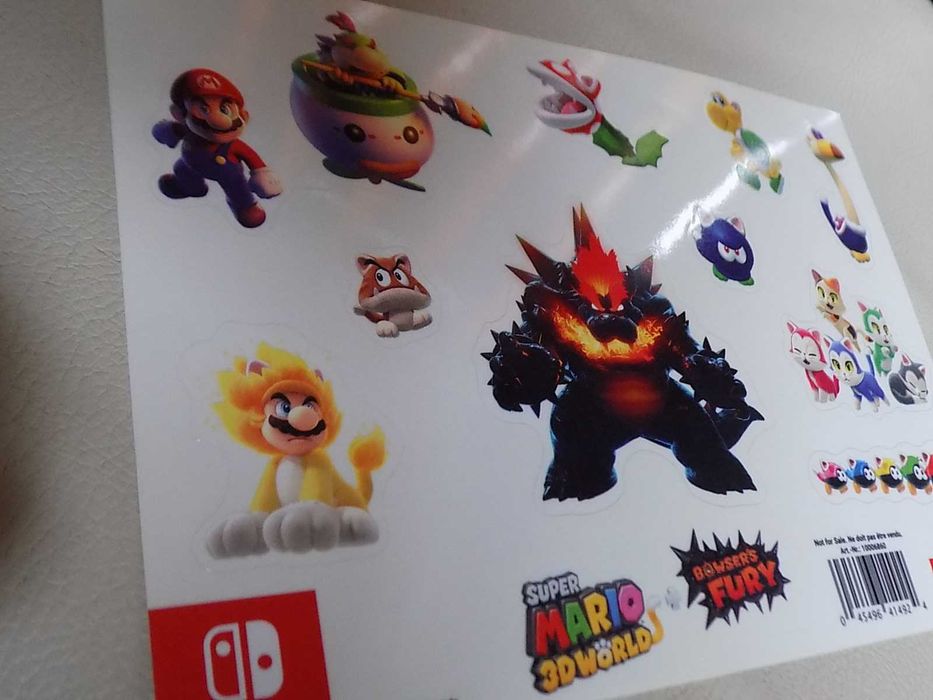 Super Mario 3D World + Bowser’s Fury + komplet 3xA, gra, naklejki, box