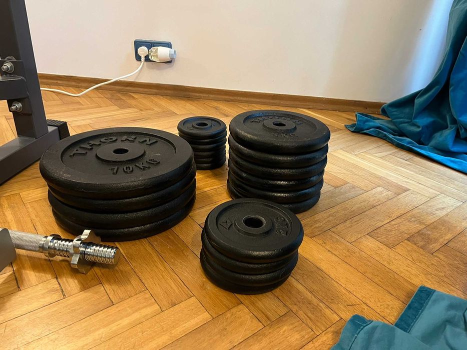 zestaw kulturystyczny 84kg
