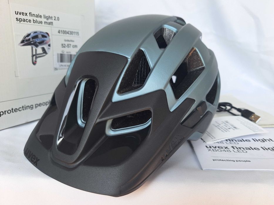 Kask rowerowy Uvex Finale Light 2.0 Space Blue Matt S/M 52-57cm LED