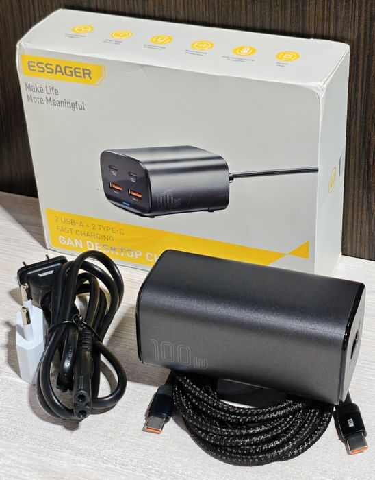 Essager  100W Gan Зарядний пристрій EU