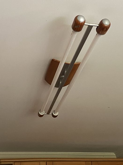 Candeeiro teto 2 lâmpadas