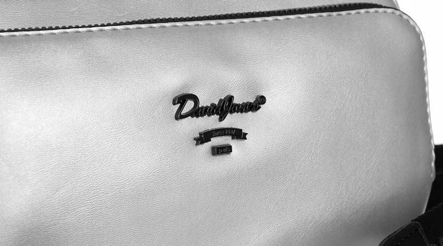 Torebka, Listonoszka damska na szerokim pasku - David Jones, portfel