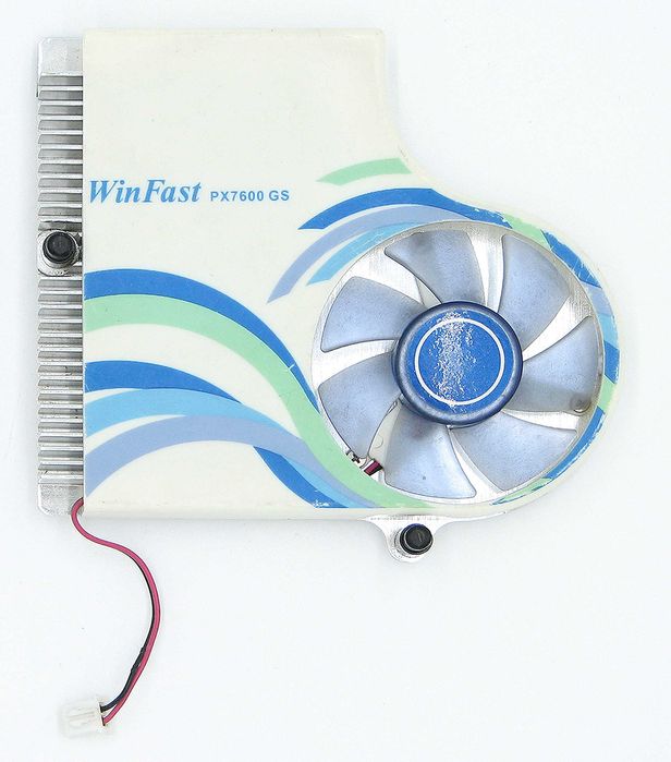 Aktywne chłodzenie rdzenia Geforce WinFast PX7600GS retro