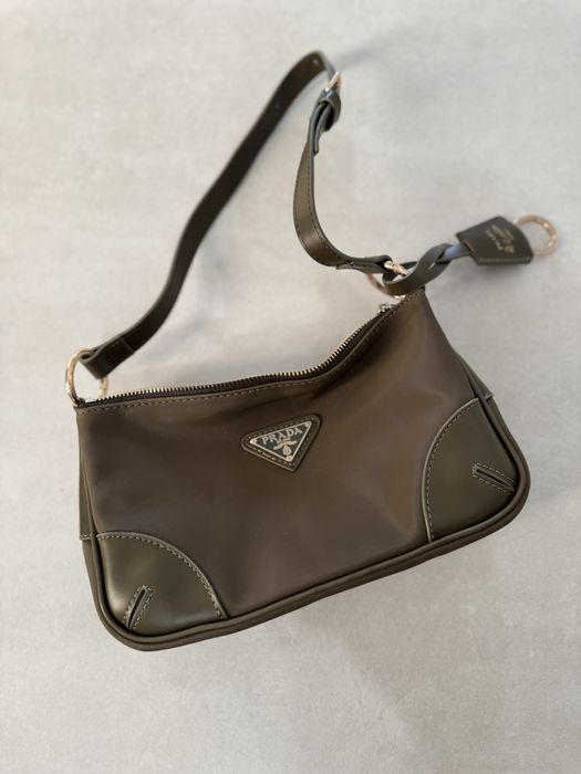 Ala Prada torebka khaki kopertówka jak nowa