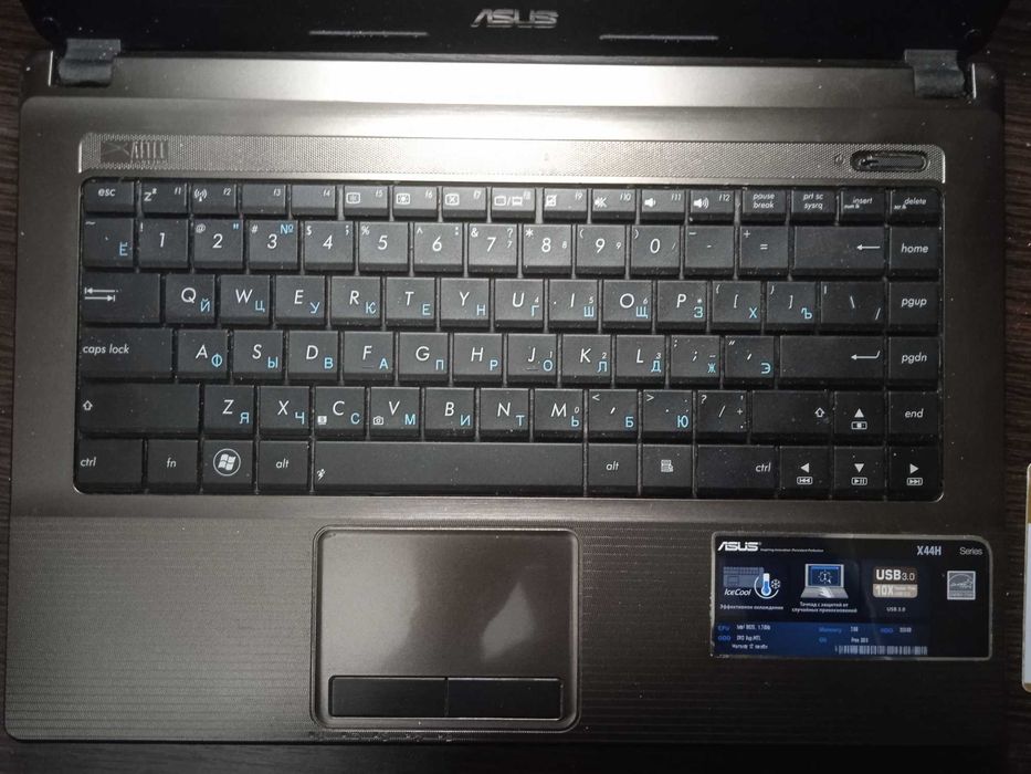 4*Ядерный ASUS-X44H : Intel i7-2760QM ОЗУ-8Гб 120Gb-SSD+320GbHDD